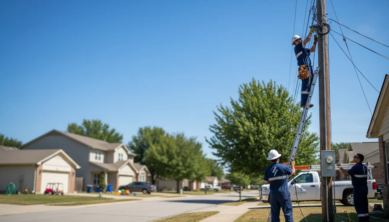 Residential electrician providing installation services in Parma, MI